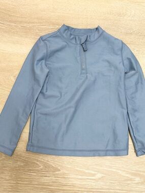 Carter's Boys Long Sleeve Swim Rash Guard in Slate Blue